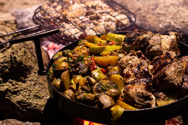 Photo of Ужин при свете костра